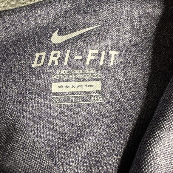 TCU Horned Frogs Nike Polo Shirt Mens 2XL Light Purple Short Sleeve Dri Fit - Picture 3 of 5